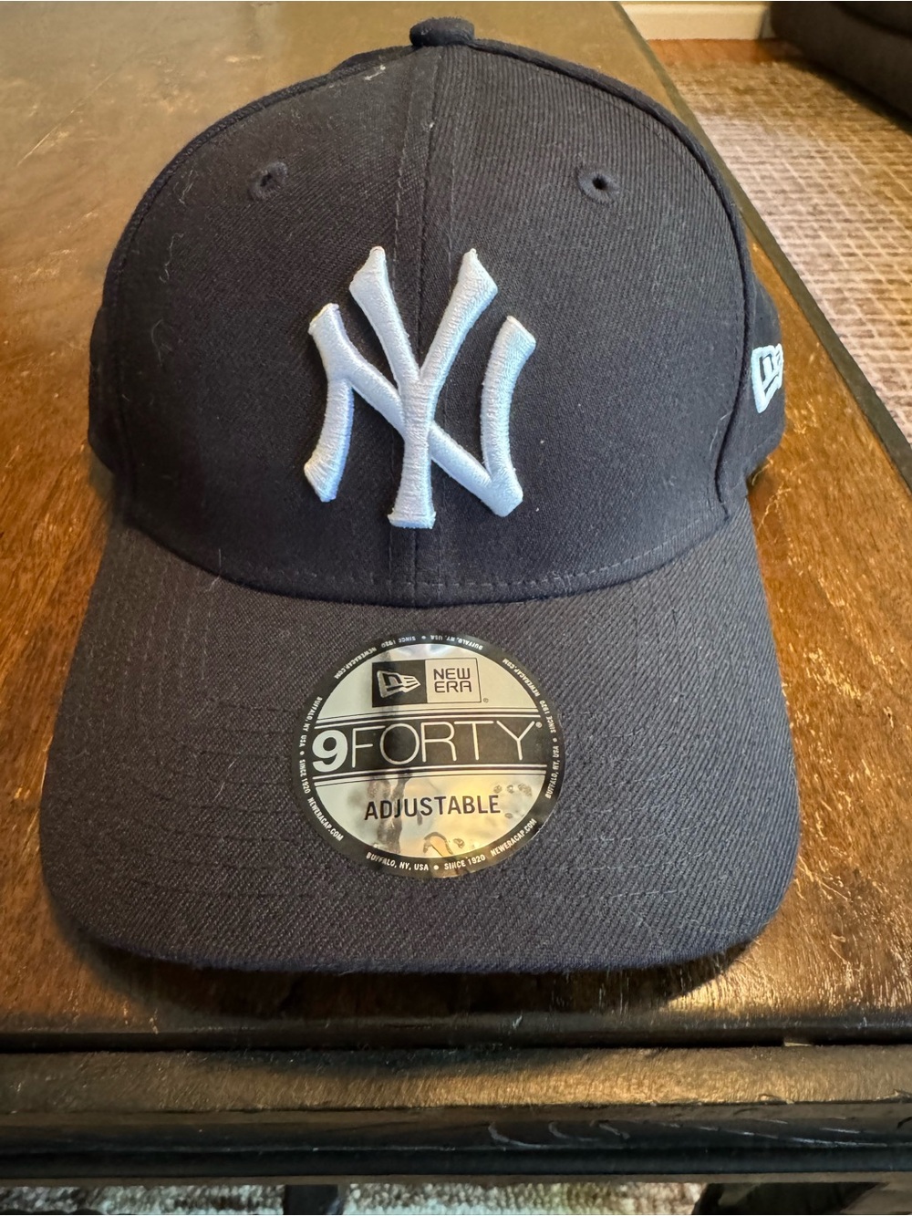 New Era 9Forty New York Yankees Adjustable Hat Navy MLB